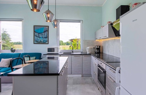 gmina Dobra House | Wonderful private villa for 8 people with WIFI, private pool, TV, terrace, pets allowed and park.