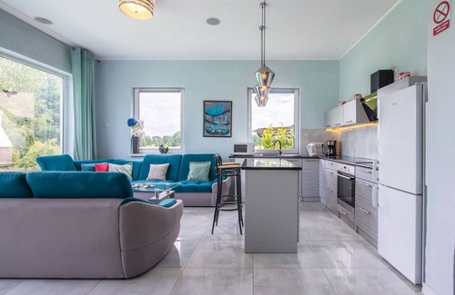 gmina Dobra House | Wonderful private villa for 8 people with WIFI, private pool, TV, terrace, pets allowed and park.