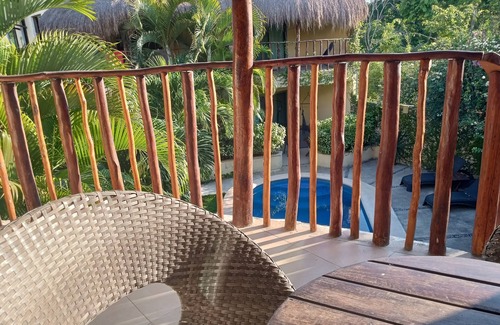 Villas Tulum Apartment | Wonderful space with 2 beds, overlooking the pool, downtown Tulum- Huanal H