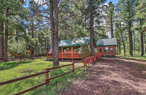 Pinetop Cottage | Woodsy Pinetop Cabin w/Deck & Separate Casita