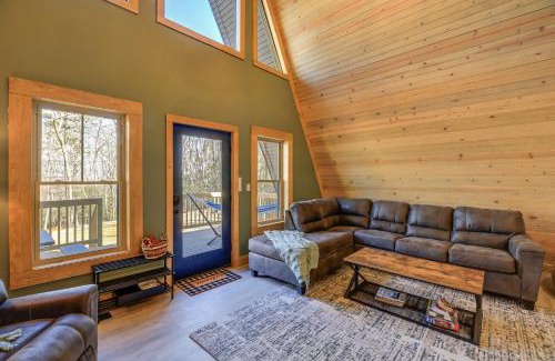 Wytheville House | Wytheville A-Frame Cabin with Wraparound Deck