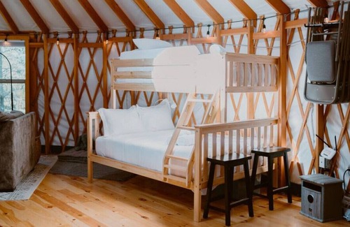 Zuzax RV Rental | Yurt Tijeras · YURT With Sleeping For 5! Your "Not-Fully-Off-The-Grid" Retreat!