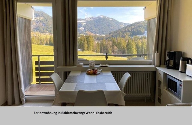 1-room apartment with mountain view on the ski slope with WiFi, Netflix, Prime