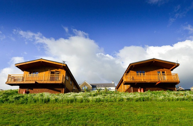 2 Log cabins with stunning views, ideal location near Cardiff, South Wales