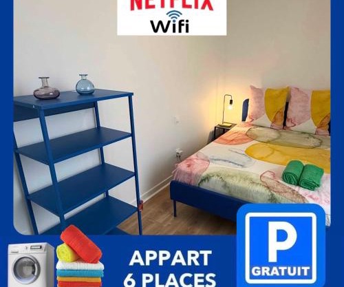26 CHIC & COSY NOIRETABLE F2 55m2 WIFI SMART TV NETFLIX