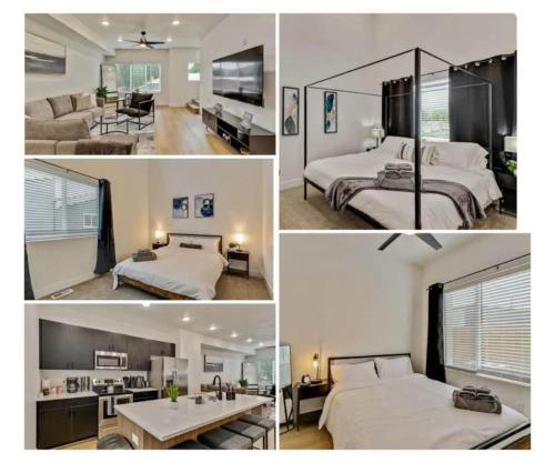 3 Min to DT - 2 Car Garage - Lux Townhome - King Bed