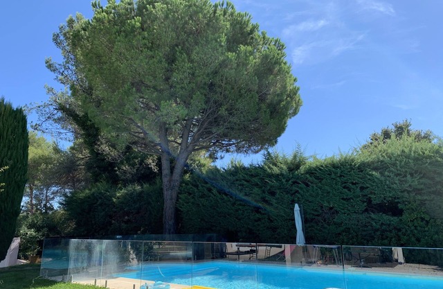 3-room apartment with private pool (in season) and garden