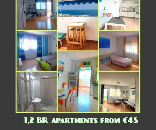 5 minutes close by Playa del Inglés-1&2BR aptm with view & private terrace for 2 persons