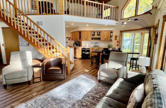 A Creek Runs Through It & Garage Great Room