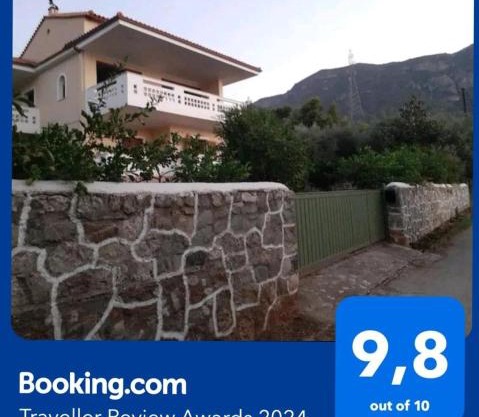 A modern farmhouse with big garden