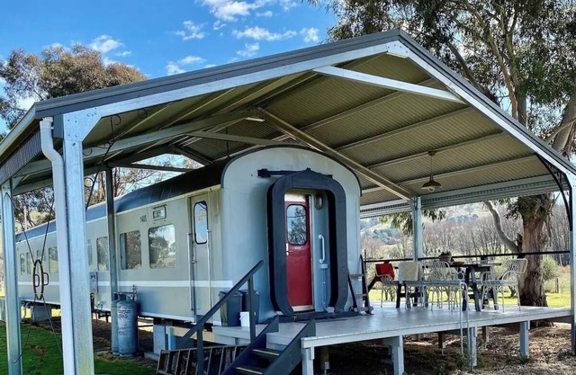 A unique sleeper train carriage near Bathurst that's off the rails!n