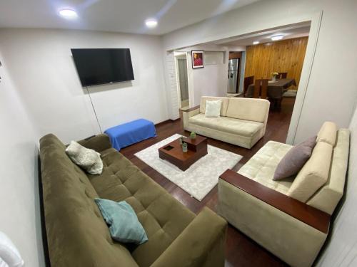 Amplio departamento para grupo de 10 personas con 3 dormitorios