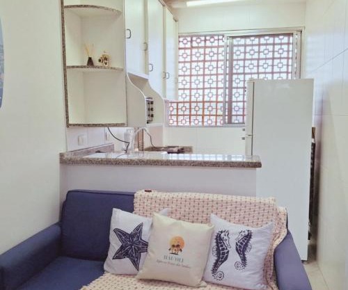 Apartamento Confortável a 350m da Praia dos Sonhos Itanhaém