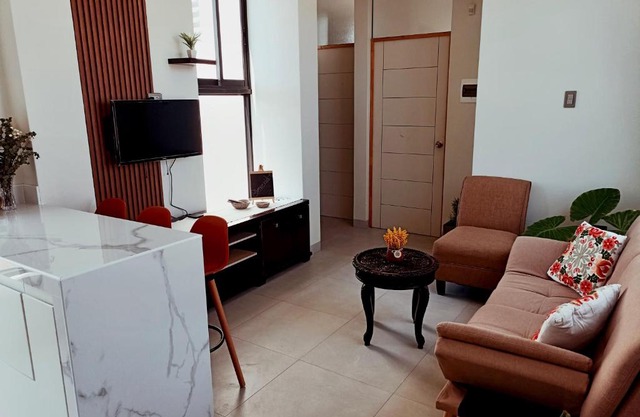 Apartamento de playa y piscina, Mejia