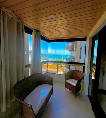 Apartamento familiar com vista para o mar em Guarapari Praia do Morro, frente ao Marlim!
