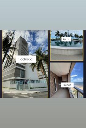 Apartamento frente á praia - vista incrível e conforto