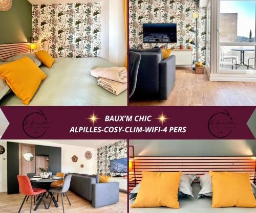 Baux'M Chic - Alpilles, Grand Studio Cosy, Clim, 4 personnes