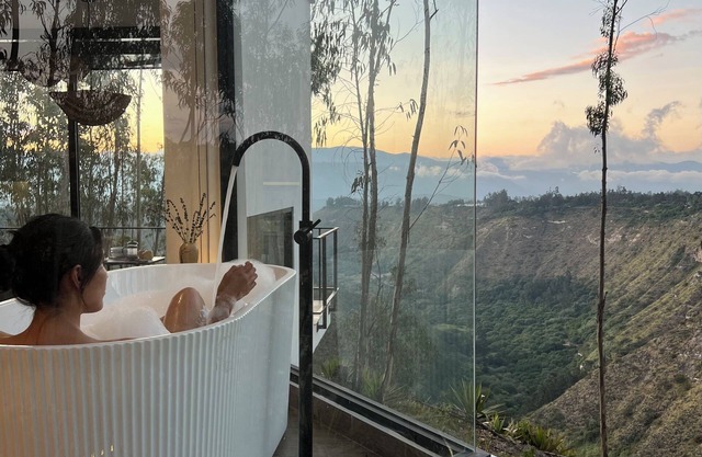 Beautiful tiny home with amazing view and hot tub