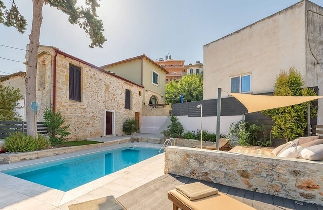 Beautifully Restored Stone Villa with A/C, Private Pool in a Traditional Village - 5 km from Kalyves