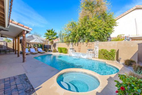 Boho 4BR Retreat with Heated Pool, Spa and Tiki Bar