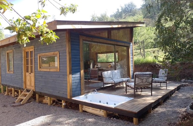 Cabaña con Jacuzzi y Piscina Cajón del Maipo