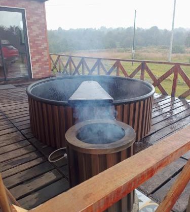 cabaña vista al volcán con opción a tinaja