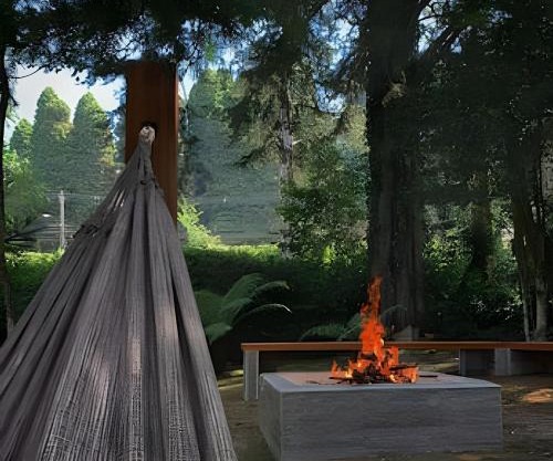 Cabana Alemã Rustica com pátio