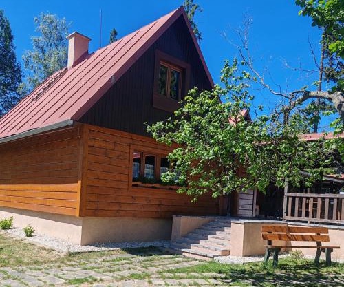 Cabin near forest