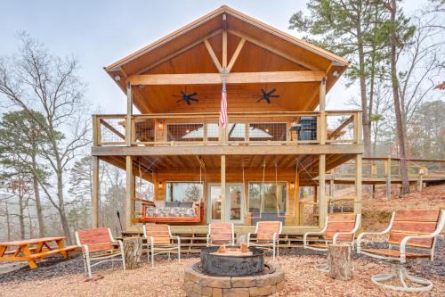 Cabin on Beaver Lake with Views and Furnished Deck!
