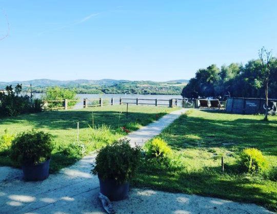 Captain's house by the Danube river