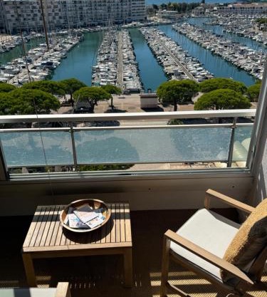 Carnon Plage, Vue panoramique sur mer port proche Parc Expo