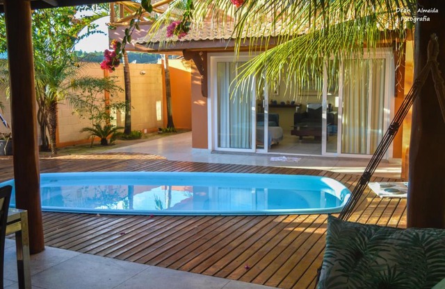 Casa de beira mar com piscina