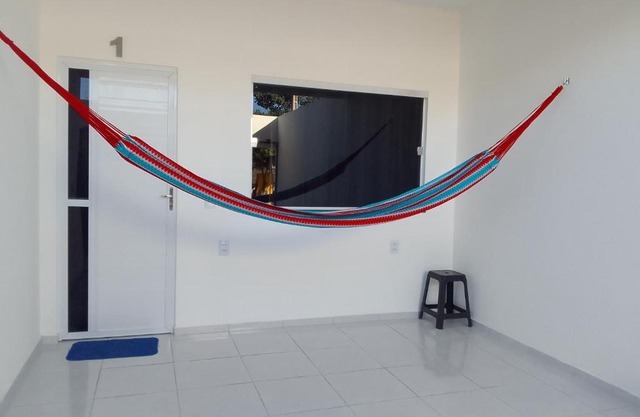 Casa do Bruno - Apartamento terreo - 1 - Terra - Quarto e sala com cozinha americana na praia do preá-CE