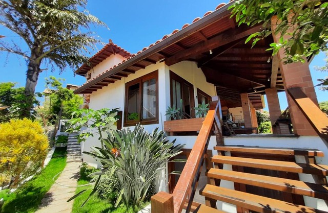 Casa e piscina privativa, vista para o mar em condomínio pé na areia