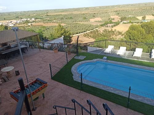 Casas Cuevas El Mirador con piscina y barbacoa