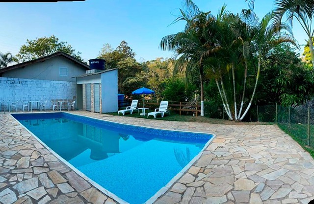 Chácara com piscina e Wi-Fi em Santa Isabel - NOVO