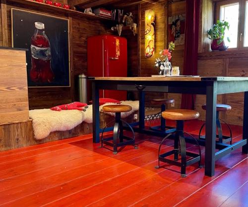 Chalet à Megève-Vauvray - Grands Appartements , vue Mont Blanc