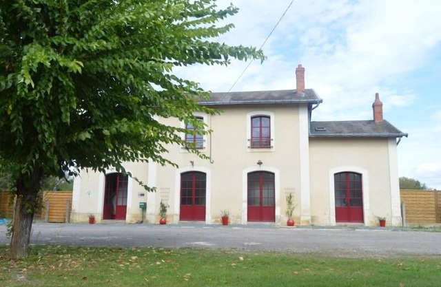 Charming 19th-Century Railway Station Gîte with Pool in Scenic Berry, Sleeps 13