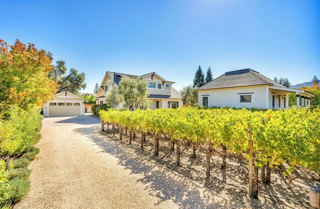 Charming craftsman style home with vineyard view