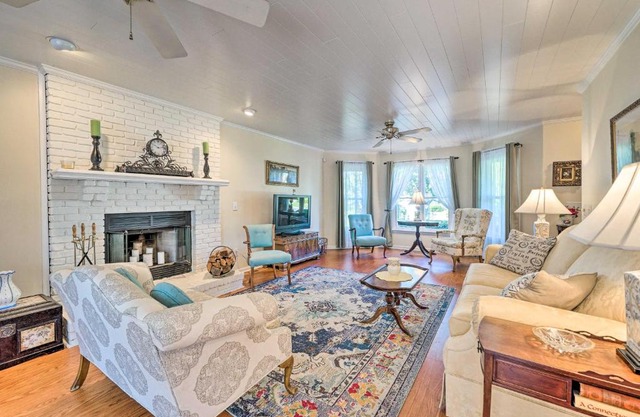 Charming French Chateau with Deck Near Beach!