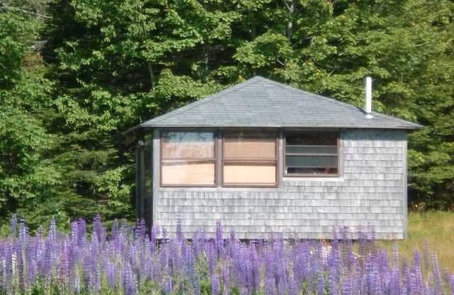 Charming log cabin with AC and WiFi in peaceful Hancock, Maine