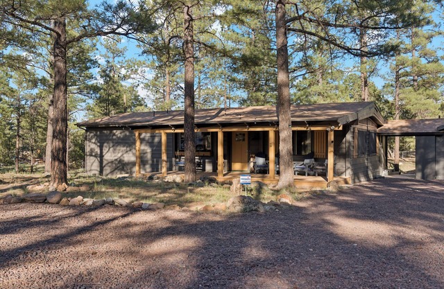 Charming Pines Cabin/Fireplace + BBQ Retreat