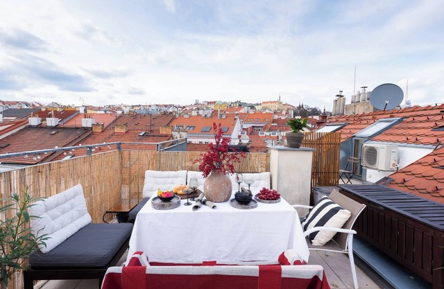 Charming Prague Apartment in Vršovice With Roof Terrace