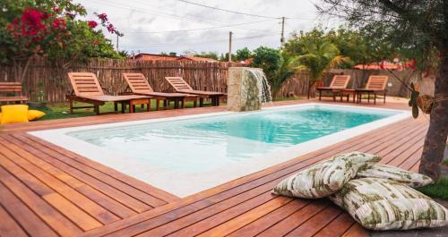 Charmoso chalé a 800 m da praia de Barra Grande PI