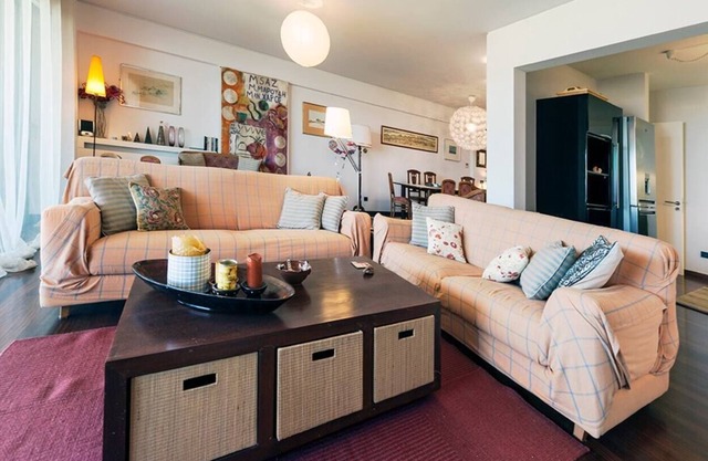 Contemporary seaside flat.