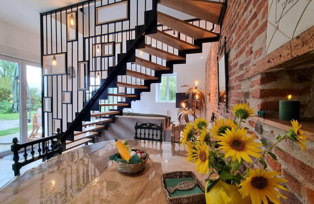 Cottage for 5 in Précieux with terrace and farm animals