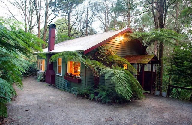Cottage In The Forest - Relax in your King size bed looking out onto the forest, curl up on the lounge with open wood fire.