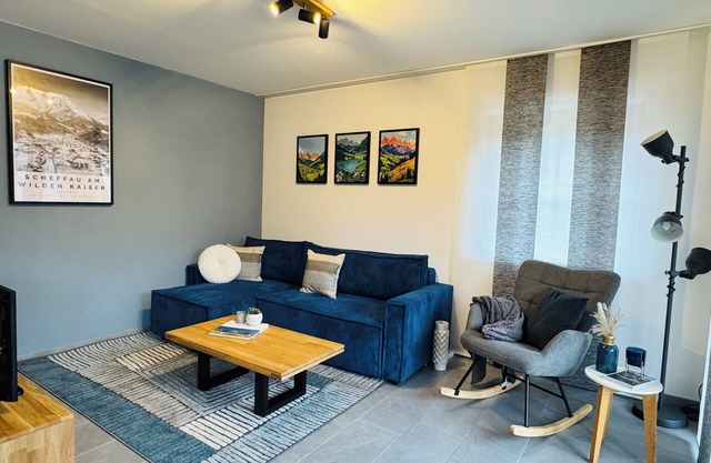 Cozy vacation apartment Jaspis, balcony with Kaiser view, private sauna & top location