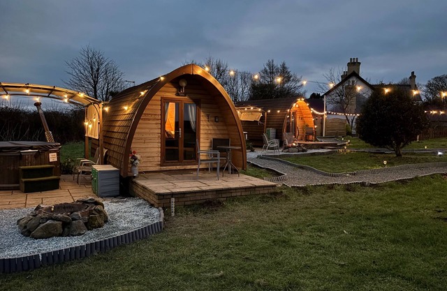 Cozy Hot Tent With Log Burner & Hot Tub Left Tent