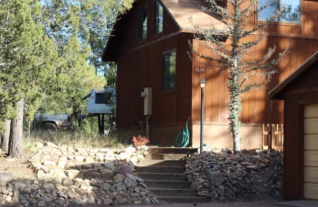 Cozy, quaint cabin nestled among the pine trees